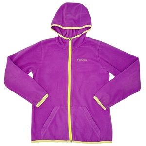 Columbia Fleece Hooded Jacket Size Medium (10/12)